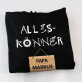 Alleskönner - Schwarzer Kapuzenpullover für Herren