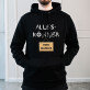Alleskönner - Schwarzer Kapuzenpullover für Herren