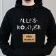 Alleskönner - Schwarzer Kapuzenpullover für Herren