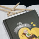 Ein goldenes Herz - Notizbuch A5 mit Aufdruck