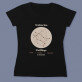 Sternzeichen zwillinge - Schwarzes T-Shirt für Damen