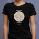 Sternzeichen zwillinge - Schwarzes T-Shirt für Damen