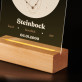 Steinbock - Druck auf Acrylglas mit LED Beleuchtung