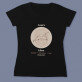 Sternzeichen löwe - Schwarzes T-Shirt für Damen