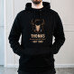 Hervorragender jäger - Schwarzer Kapuzenpullover für Herren