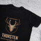 hervorragender Jäger - Schwarzes T-Shirt für Herren