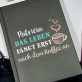 Leben nach Kaffee - Notizbuch A5 mit Aufdruck